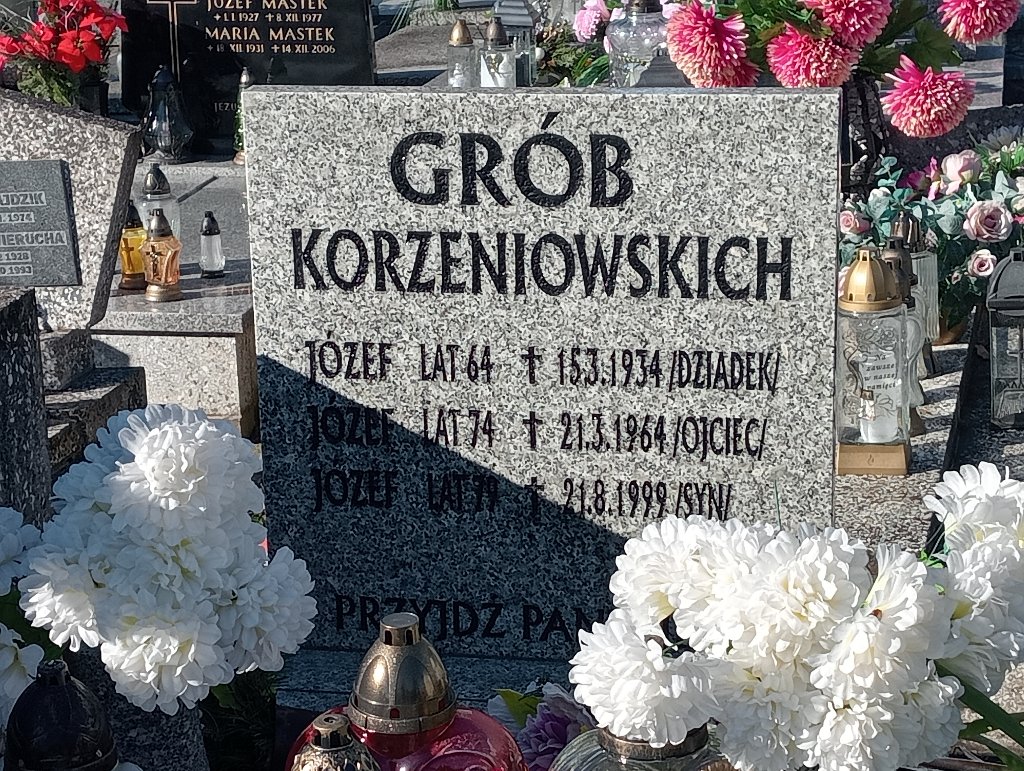 Grób Józef Korzeniowski